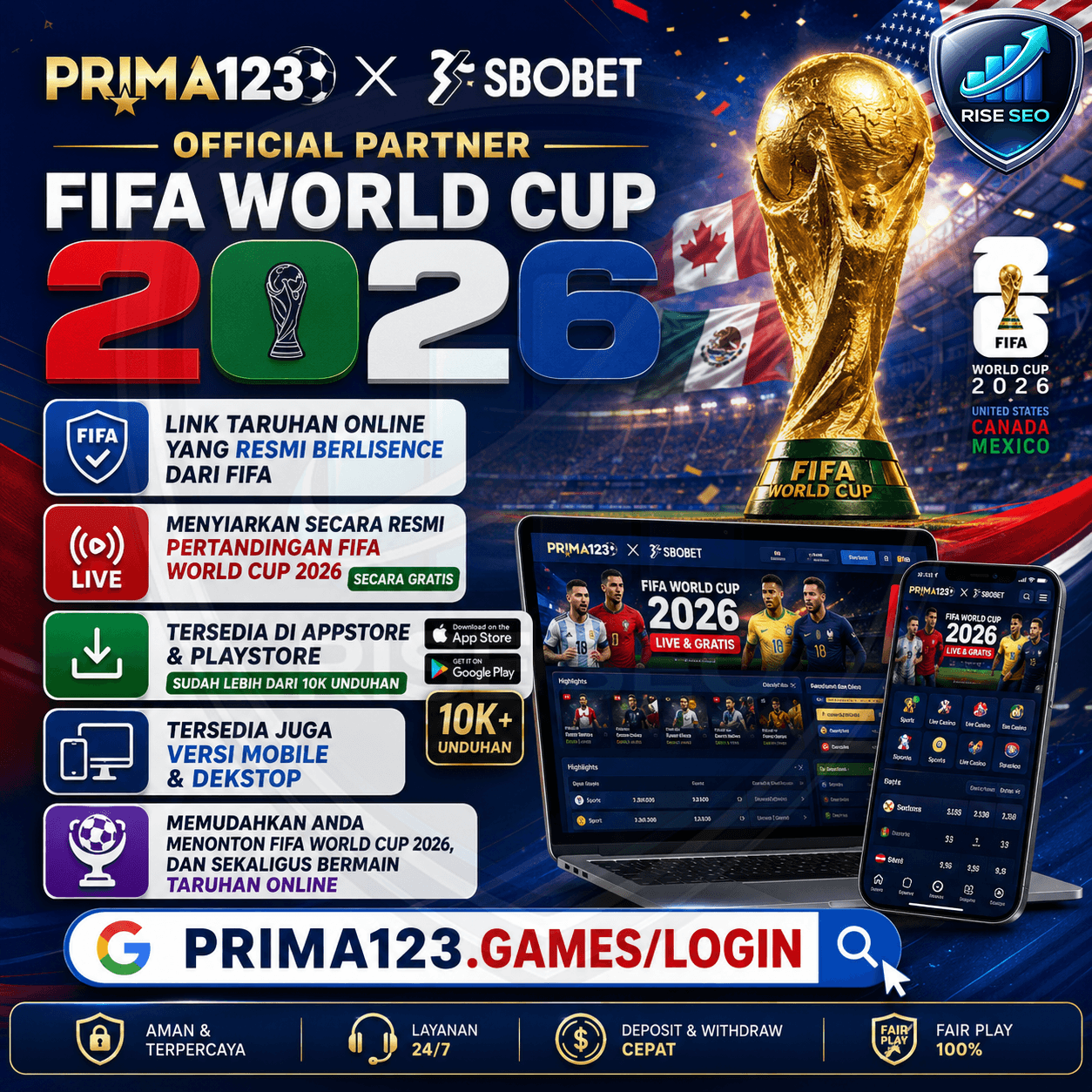 PRIMA123 X SBOBET | Official Partner FIFA World Cup 2026